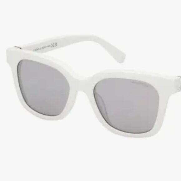 Moncler Audree 50mm Square Sunglasses White - Picture 3 of 10
